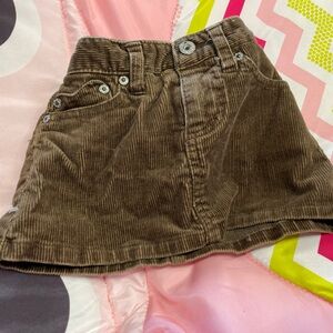 Girls Brown Short Skirt Baby 6-9M